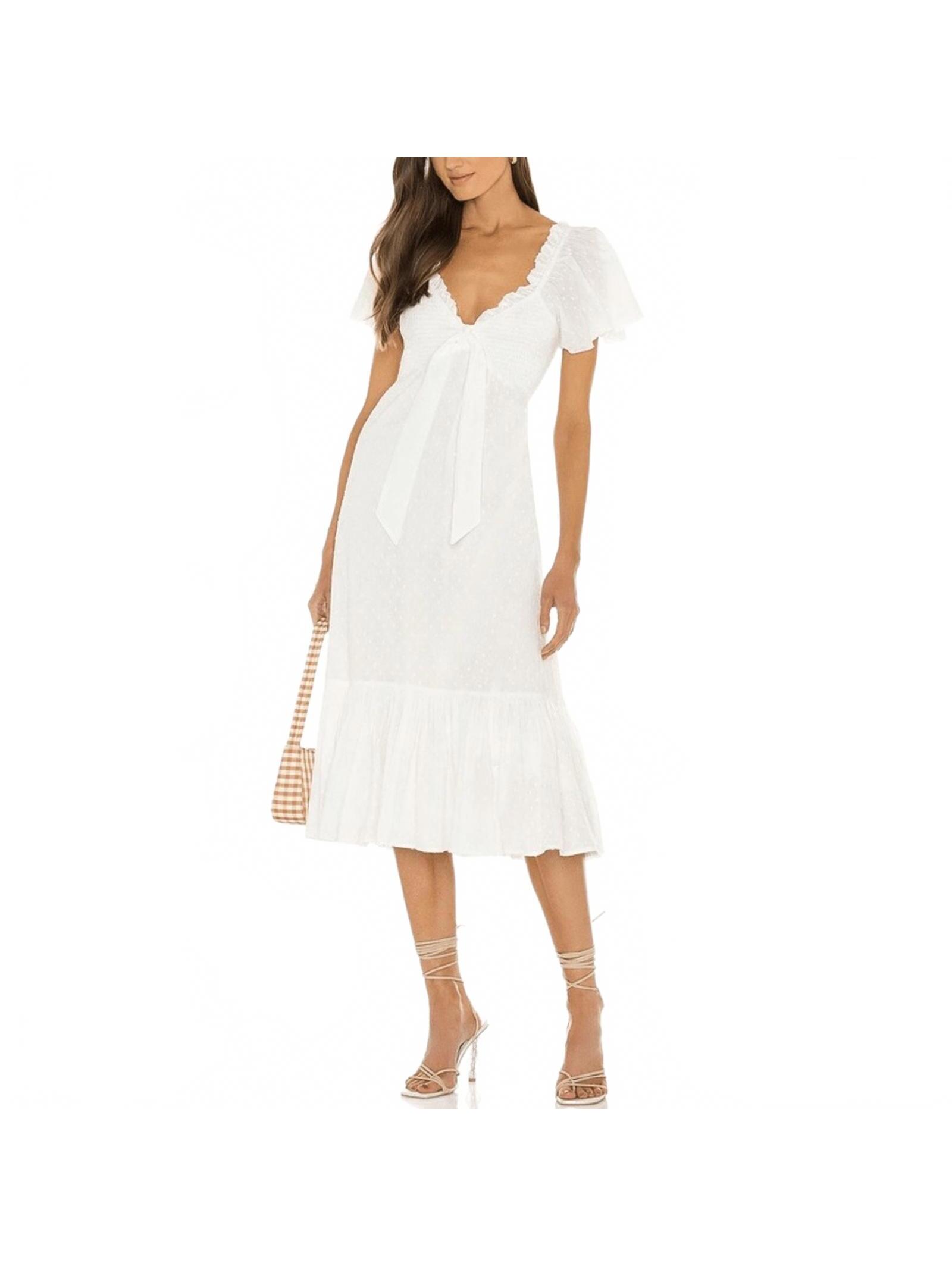 Cleobella Ashlyn Midi Dress Nwt Ivory Xs